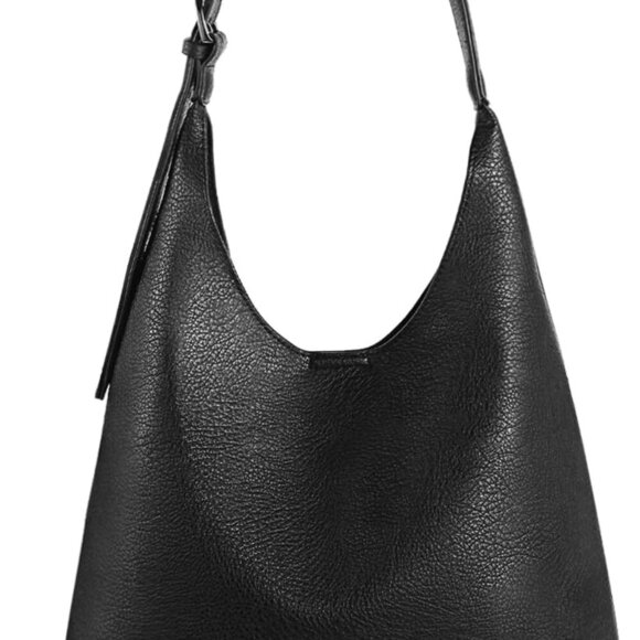 Elegant Vegan Leather Hobo Bag for Women - Slouchy Shoulder Tote (14x4.8x12.5) - Picture 1 of 6